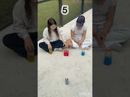 Bottle flip dice countdown challenge #shortsfeed #challenge