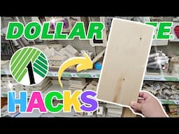 You'll NEVER 🤯 Walk Past The DOLLAR TREE Wood Aisle Again!