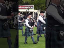 #scotlandthebrave as Deeside Caledonia #pipeband #march off at 2024 Banchory Championship #shorts