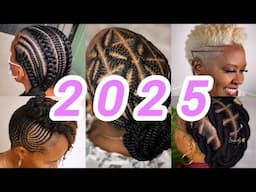 🔥Easy Natural Braided Cornrow Styles | Top Braiding Ideas On Natural Hair