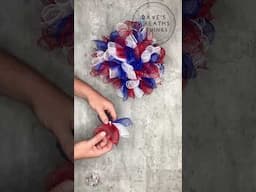 USA Centerpiece - SHORTS - 4th of July - #diy @DavesWreaths
