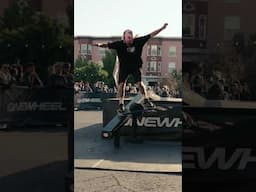 Did He Just Jump Onto A Rail!? #onewheeltricks