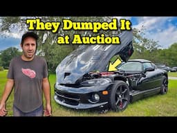 I Bought an 'As-Is' Dodge Viper at Auction hiding a Corroded Cooling System Mess!