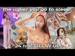 GLOW UP OVERNIGHT (without going broke)🌙 *24 hrs* that girl night routine, hygiene, + easy tips