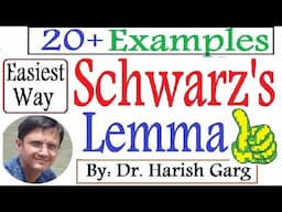 Examples of Schwarz's Lemma | Easiest Way | Complex Analysis