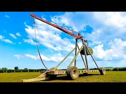 HUGE TREBUCHET SEIGE WEAPON medieval engineering remastered