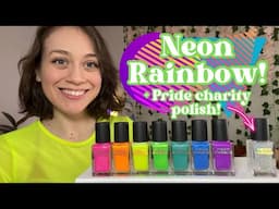 Meet Me At The Mall 😎 Loving Prism Parade’s Neon Shimmers + Pride Charity Polish! 🤩🏳️‍🌈🏳️‍⚧️