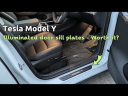 Are Tesla Model Y lit door sill plates worth buying? Fitting instructions & review.