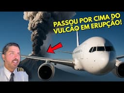 Avião passa perto do ETNA em ERUPÇÃO e PILOTO faz registro impressionante