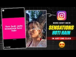 Meri Body Me Sensations Hoti Hai Template Reels Editing | Instagram trending Pex x Parineeti Editing