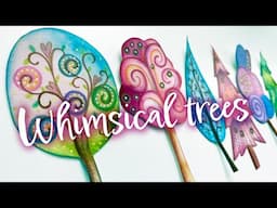 DIY Whimsical trees with Arrtx colored pencils 🌳✨