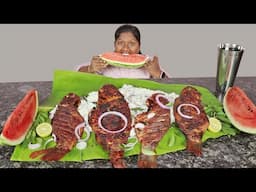 2kg Kal Meen Varuva,3 kg Curd Rice l Tawa Fish Fry VS Curd Rice Eating Challenge in Tamil Foodies