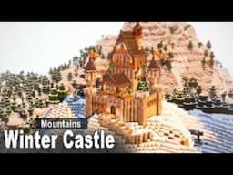 Minecraft: How to build a Medieval Winter Castle | Tutorial