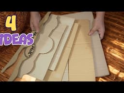 Before You Recycle That Box…Try these 4 creative cardboards DIYs! Fun, fand friendly to the earth.