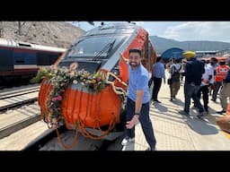 Rs700 mai KATRA to SRINAGAR VANDE BHARAT on World’s HIGHEST BRIDGE #chenabrailbridge