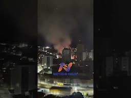Bombeiros Voluntários de Caçador foi acionado na madrugada dessa sexta-feira, 13.