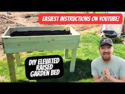 Easiest DIY Elevated Garden Bed