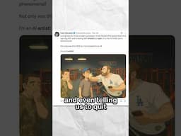 Artists Told To Quit Art By Popular Streamer. #art #artcommunity #commentary #artdrama