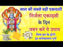निर्जला एकादशी के दिन जरूर करें ये उपाय होगी बिना व्रत के मनोकामना पूर्ण |Nirjala Ekadashi