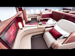 Qatar Airways First Class Airbus A380 from London to Doha | Flight and Lounge Review