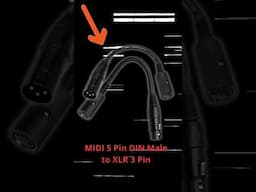 DIY MIDI to XLR Adapter Wiring Diagram #shorts #diy #audiocable #wiringdiagram