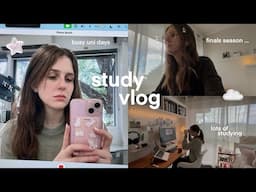STUDY VLOG 🖇️ finals season, busy uni days, lots of studying & productive days in my life