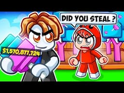 Stealing My Friend's RAREST Fruits As A Noob in Grow A Garden