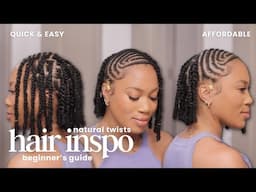 Illusion Invisible Locs | Natural Mini Twists #hairstyles