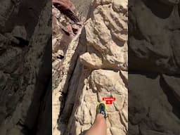 The exposure is real! You can hear my breathing 😱 #scary #exposure #dontfall #explore #climbing