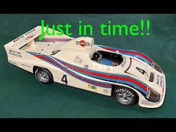 How to apply vintage stickers on an original Tamiya RC Porsche 936 Martini