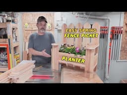 DIY Fence Picket Planter bench