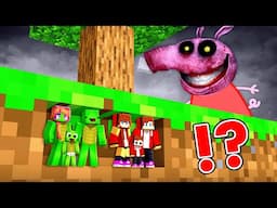 Mikey & JJ Became Little and Hide From Horror Peppa Pig in Minecraft Maizen