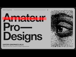 Why Your Designs Still Look Amateur (And How Pros Think Differently)