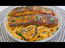 Delicious Tuscan Salmon Pasta Recipe | Creamy & Flavorful! @IslandVibeCooking