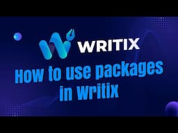 How to use packages in Writix