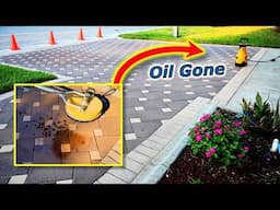 Stubborn Oil Stains on Driveway Pavers? How to Clean & Seal