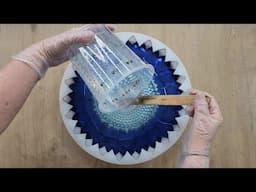 #2239 Resin Sunflower Bowl Using Chrome Pigment Powders