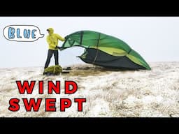 BLUE and 3 YOUTUBERS CAMPING - Cold, Wild and Windy - CRAG HILL Lake District UK