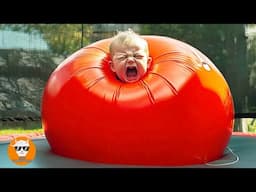 SCREAMING Baby Playing with Funniest Balloons #2 - Funny Baby Videos | Just Funniest