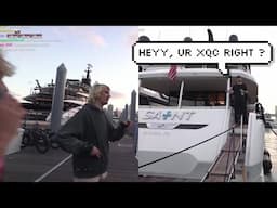 xQc Gets Recognized by a Rich Boat Owner in Miami
