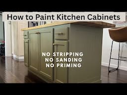HOW TO PAINT CABINETS WITHOUT SANDING | THE EASY WAY TO PAINT KITCHEN CABINETS