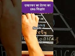 एल्डरफर का प्रेरणा का ERG सिद्धांत