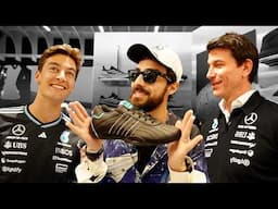 George Russell y Toto Wolf me dicen sus sneakers y autos favoritos! Mercedes F1 x Adidas