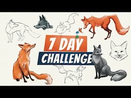 I Learned to Draw Animals from Imagination in 7 Days 🦊