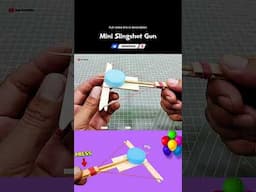 MINI SLINGSHOT GUN 🤩🏹  #shorts #slingshot #toyguns