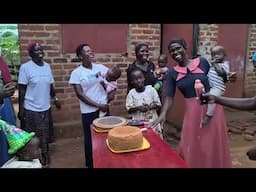 Typical village African life in Uganda