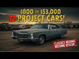 Top 12 Classic Cars $800 – $3,000 OBO – Project Cars For Sale by Owner!