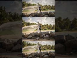 The morning light at tortuga bay created the perfect setting for some wedding portraits #shorts