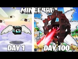 I Survived 100 Days as THE GOD in Minecraft!