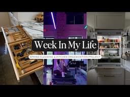 WEEK IN MY LIFE: Kitchen Organization Project & Early Spring Cleaning